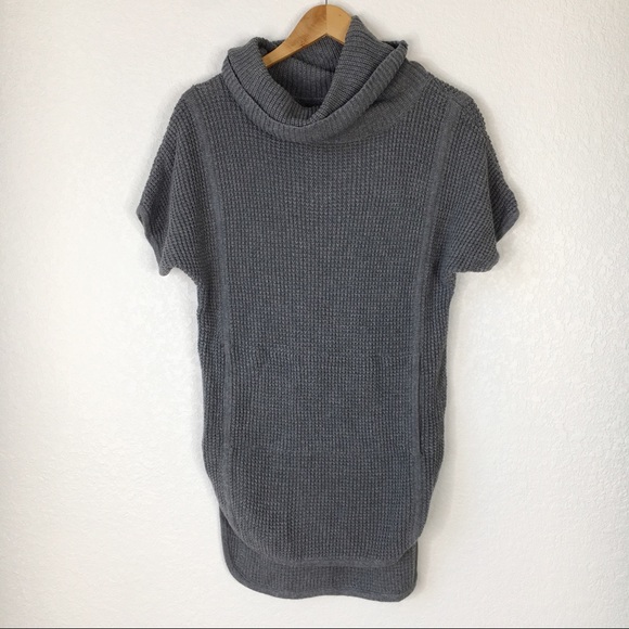 UGG Gray Selby Short Sleeve Cowl Neck Sweater - Picture 2 of 10